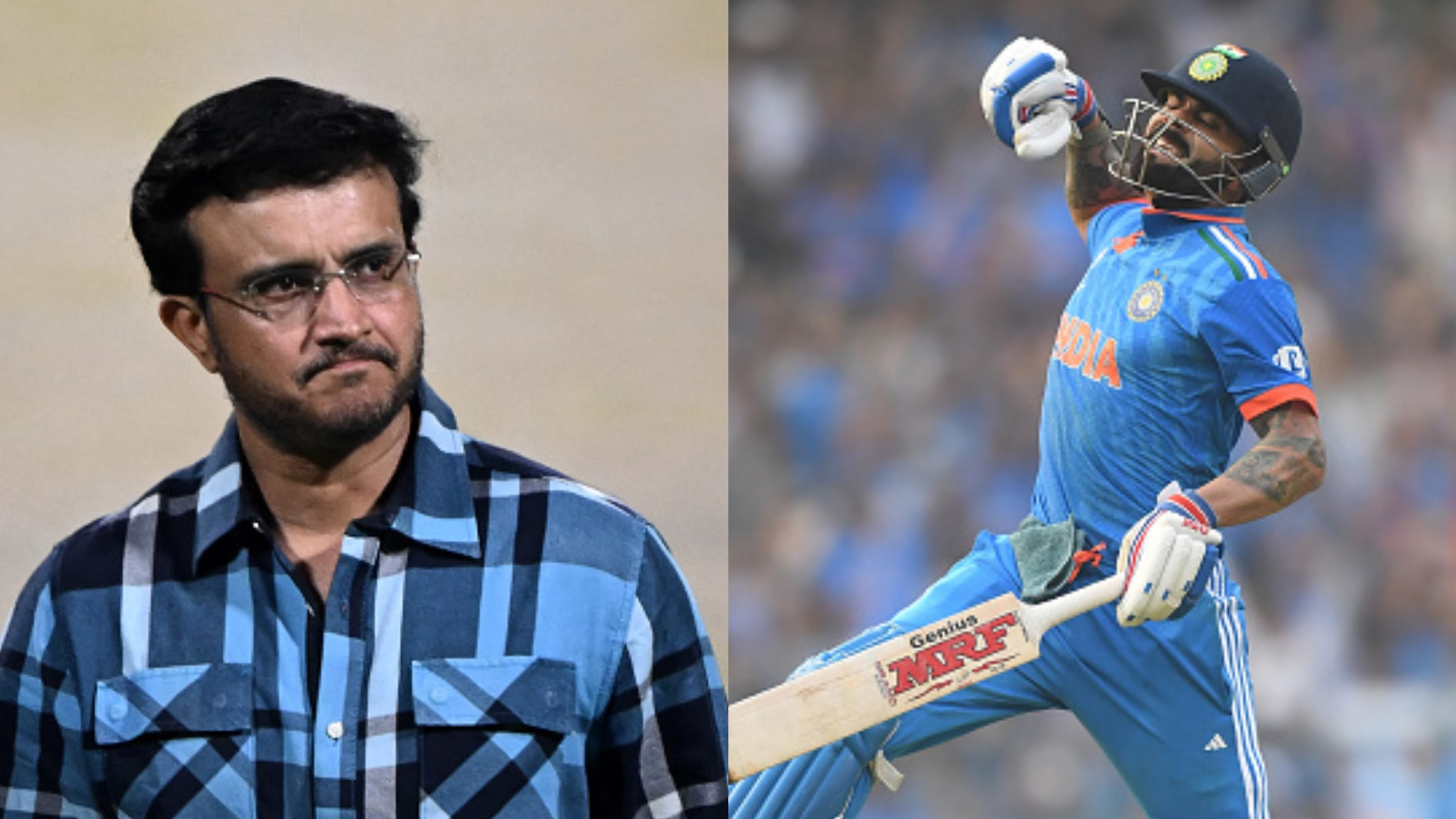 CWC 2023: “Phenomenal achievement”- Sourav Ganguly lauds Virat Kohli for reaching 50 ODI tons landmark