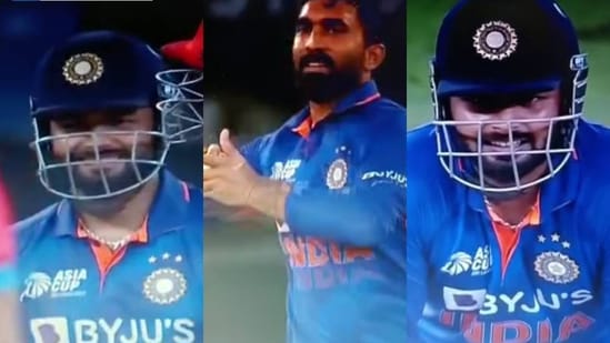 Rishabh Pant makes fun of Dinesh Karthik after he got hit for 2 consecutive sixes | Twitter