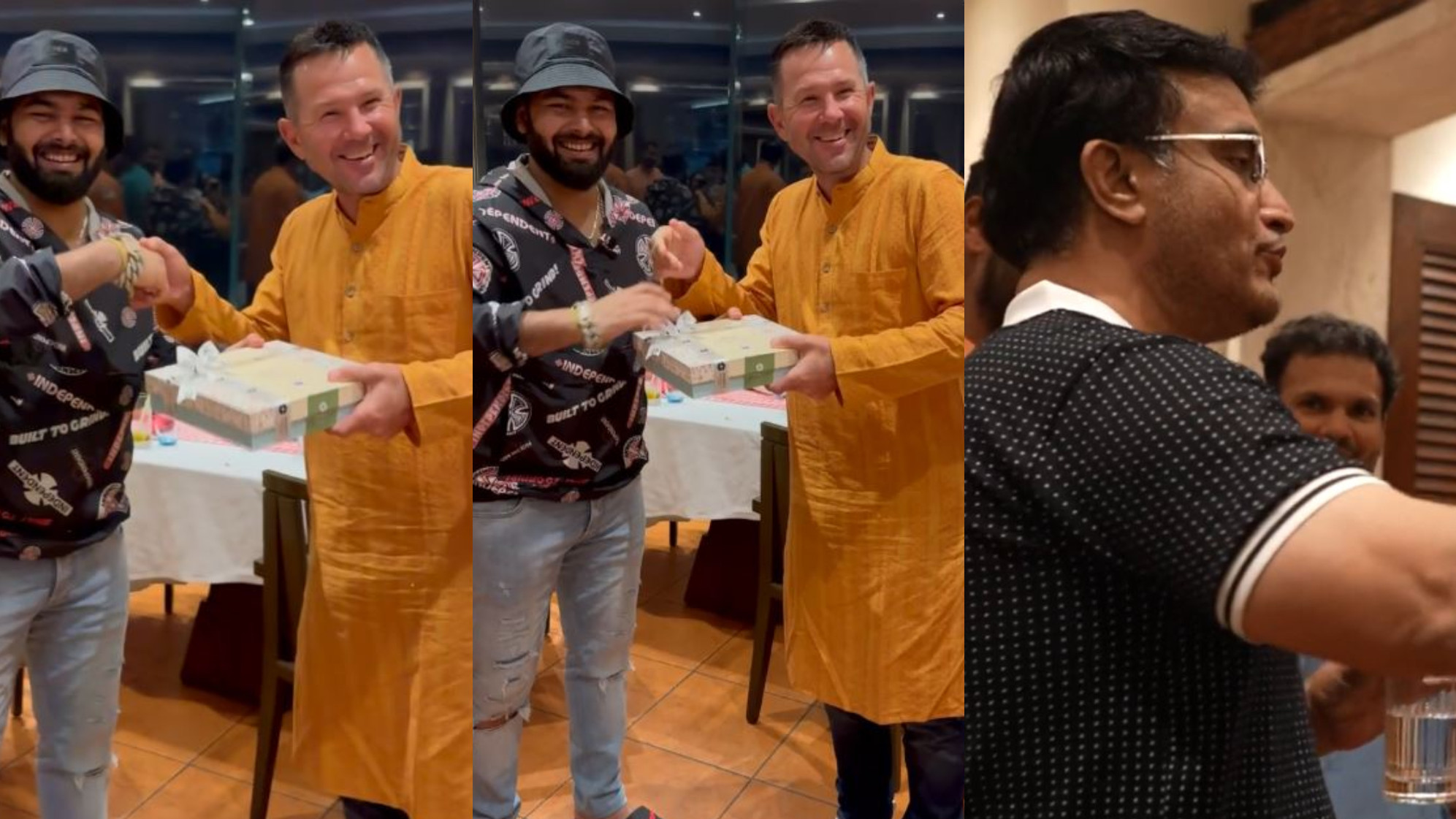 WATCH- Ricky Ponting looks like a WOW in Kurta as Ganguly, Pant and others celebrate Diwali in Delhi Capitals camp
