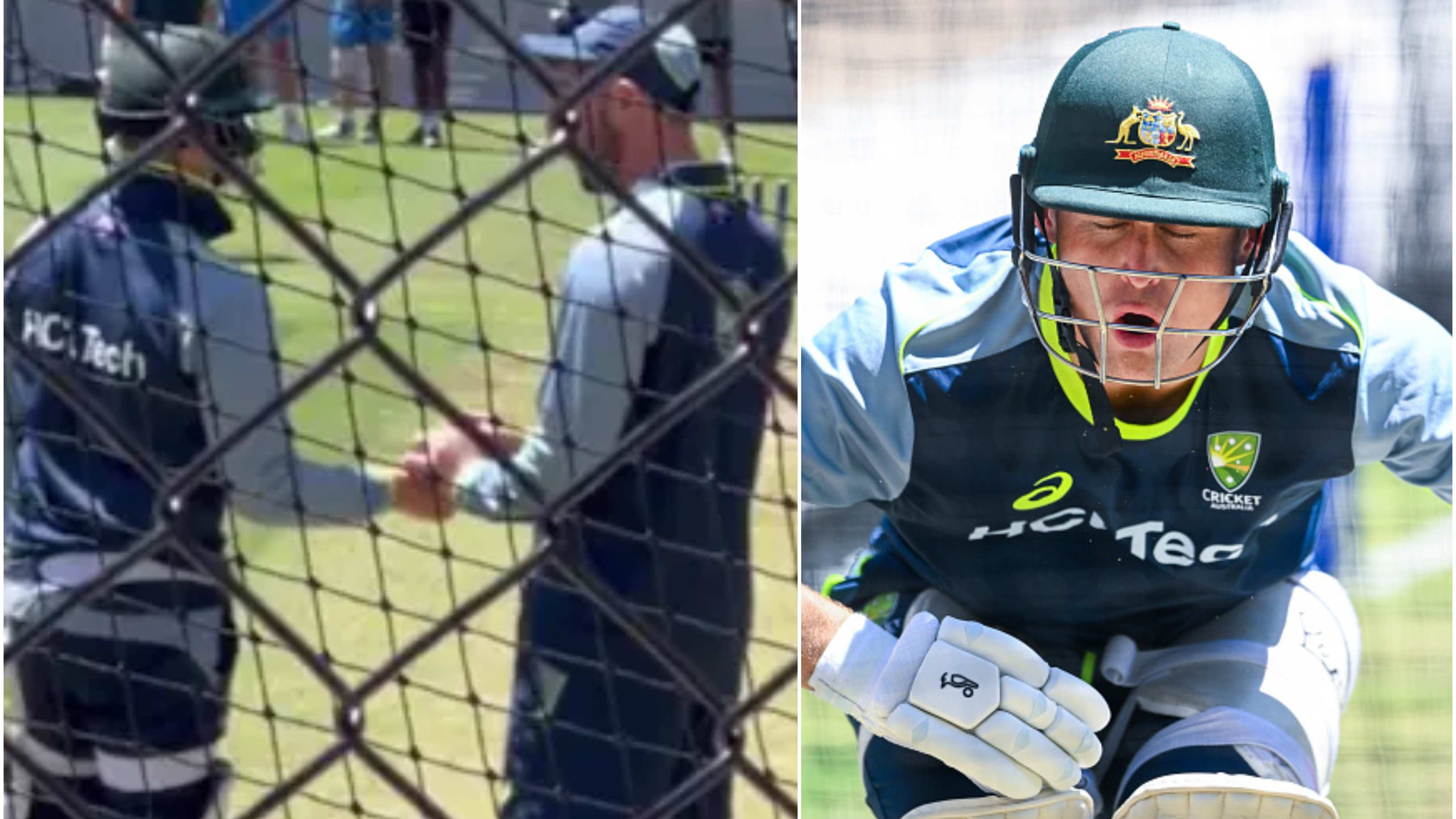 BGT 2024: WATCH - Steve Smith leaves nets after getting hit on his finger; Labuschagne also suffers injury scare