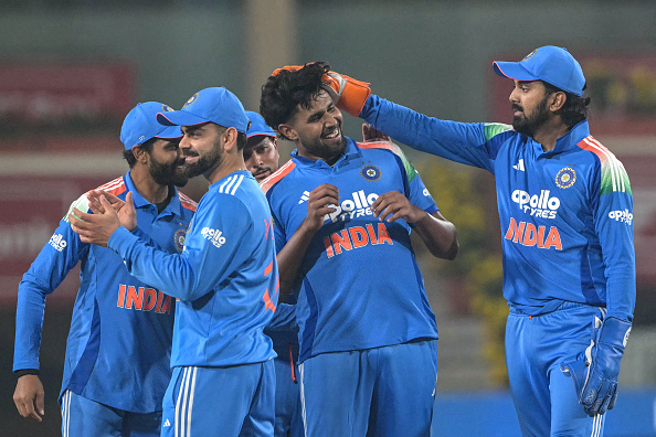 Harshit Rana starred for India in first ODI in Ranchi taking three wickets | Getty
