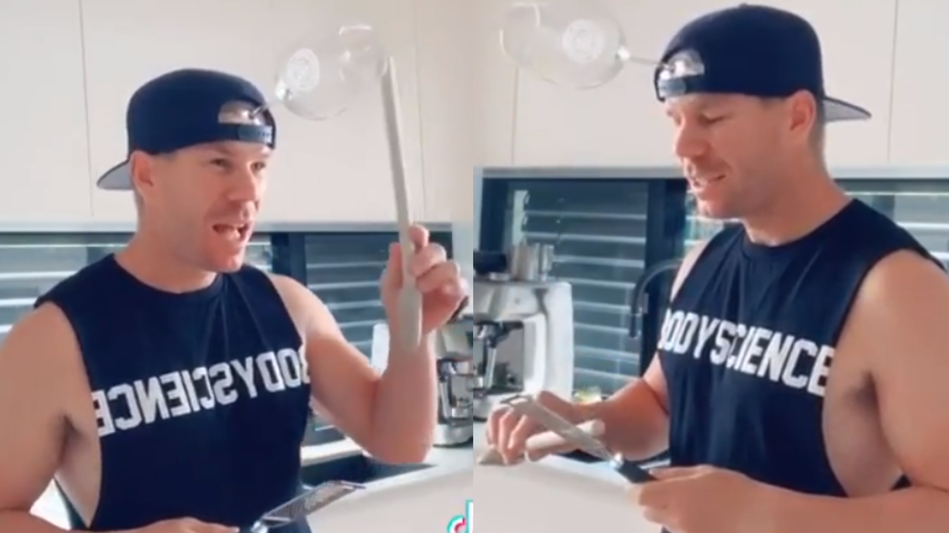 WATCH- David Warner shares another hilarious TikTok video; goes musical in this one