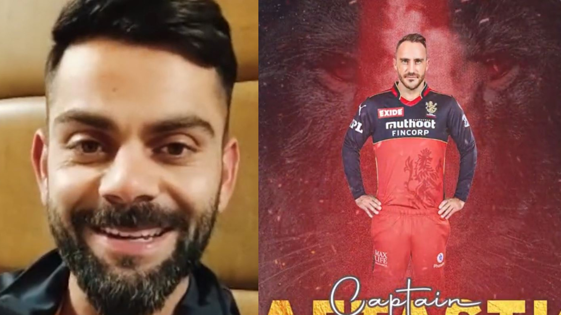 IPL 2022: Happy to pass on the baton - Virat Kohli’s message after Faf du Plessis is named RCB captain