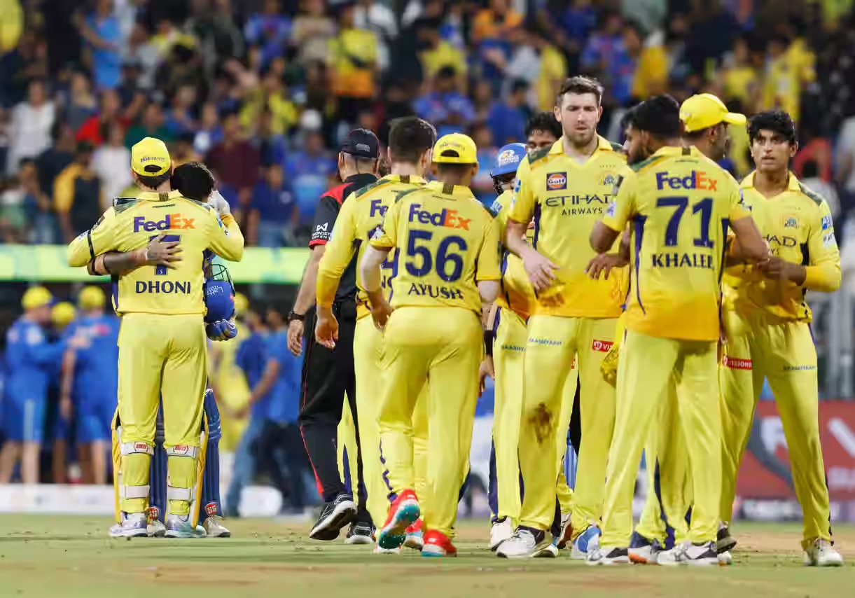 CSK are placed 10th in IPL 2025 points table | BCCI-IPL