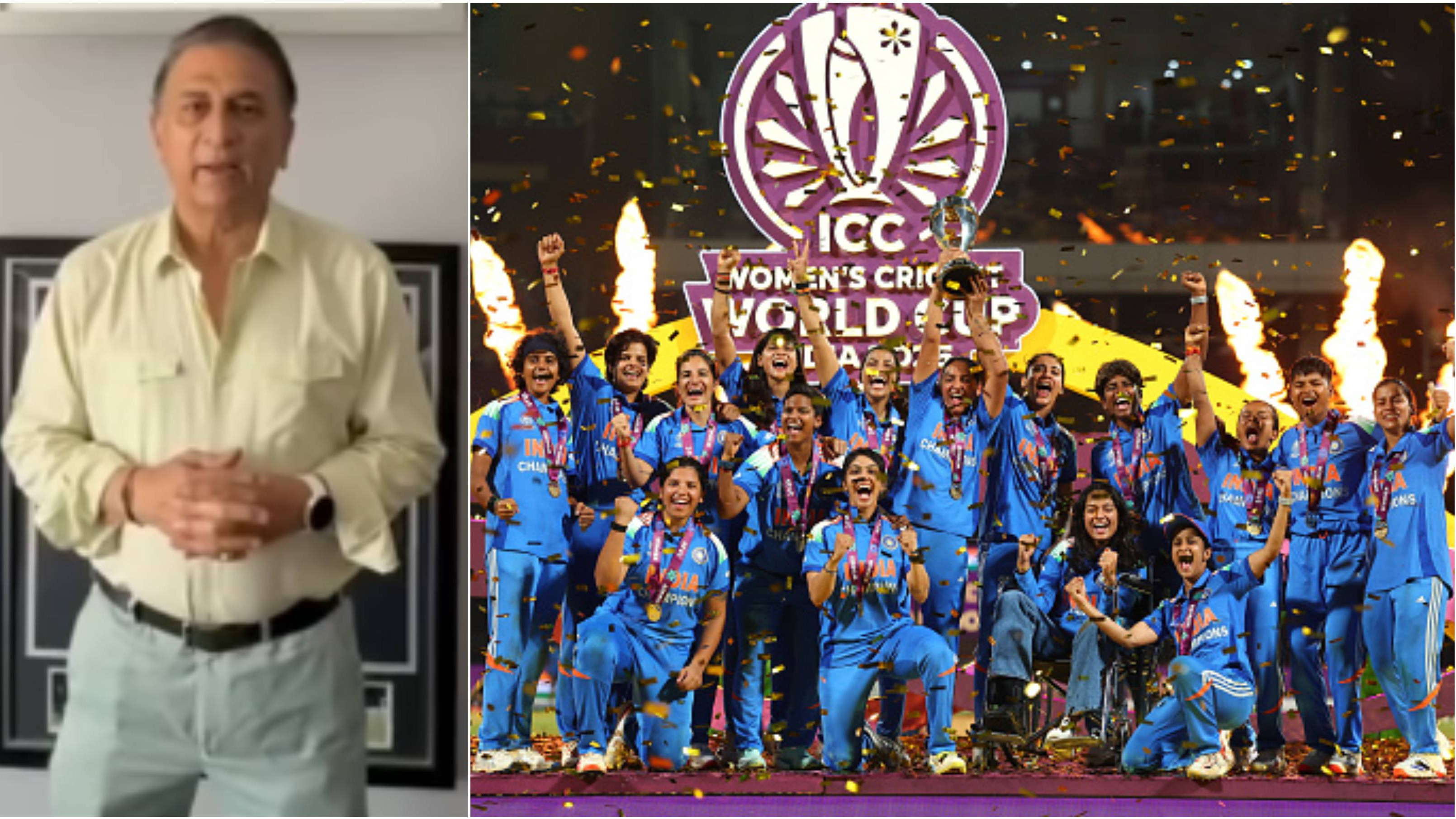 WATCH: “Wonderful moment in the history of Indian cricket,” Gavaskar on Harmanpreet's team lifting World Cup trophy