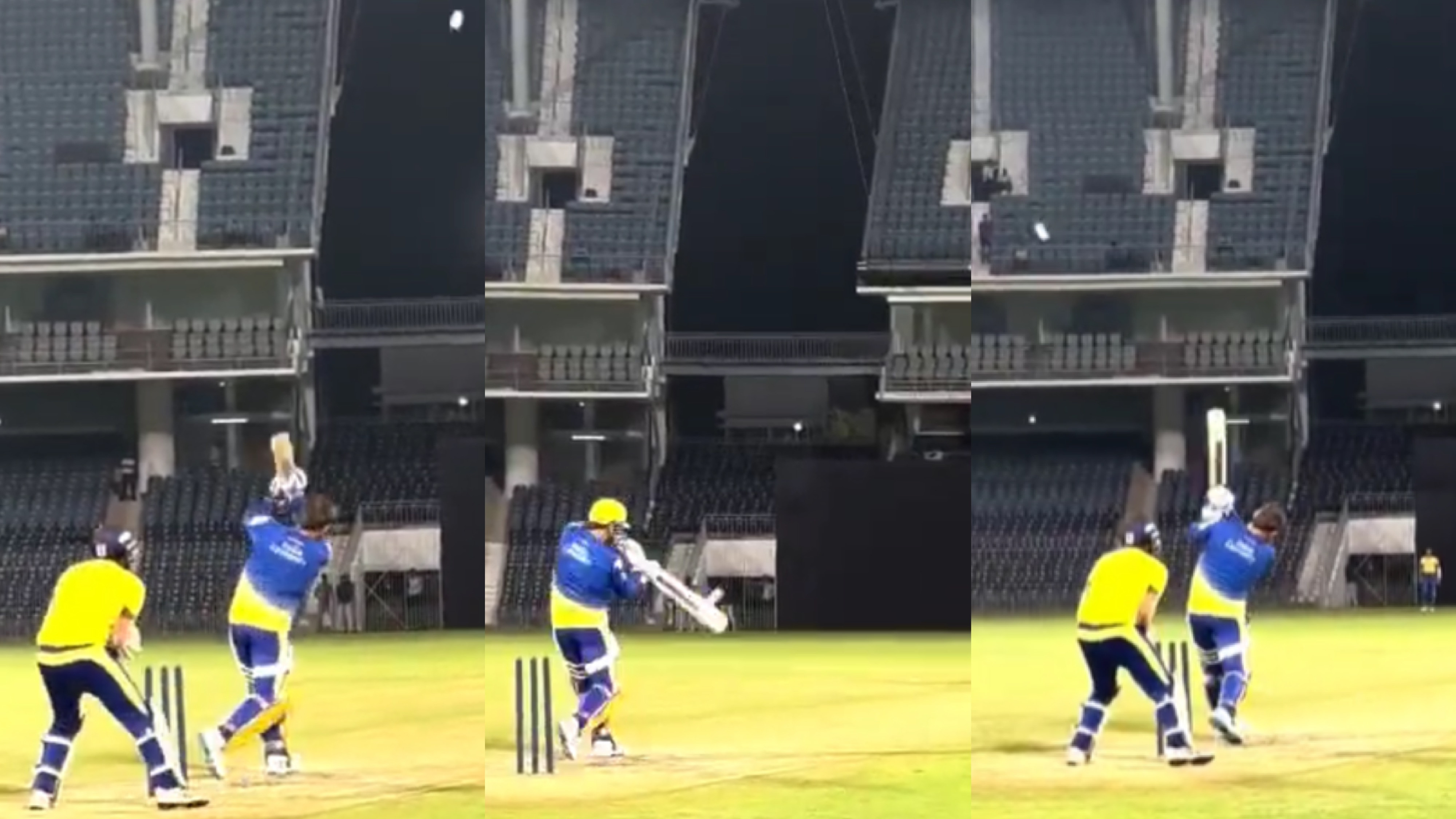 WATCH - MS Dhoni warms up for IPL 2023 with big sixes in CSK training camp at Chepauk