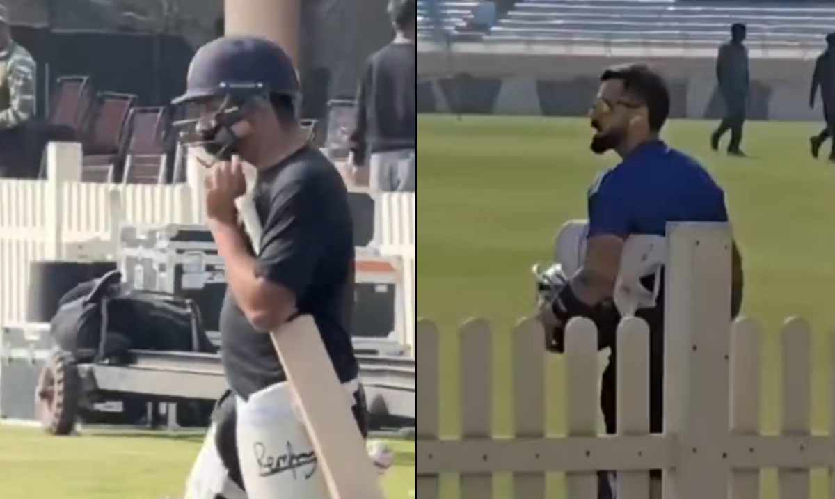 Rohit Sharma and Virat Kohli at JSCA Stadium in Ranchi | X