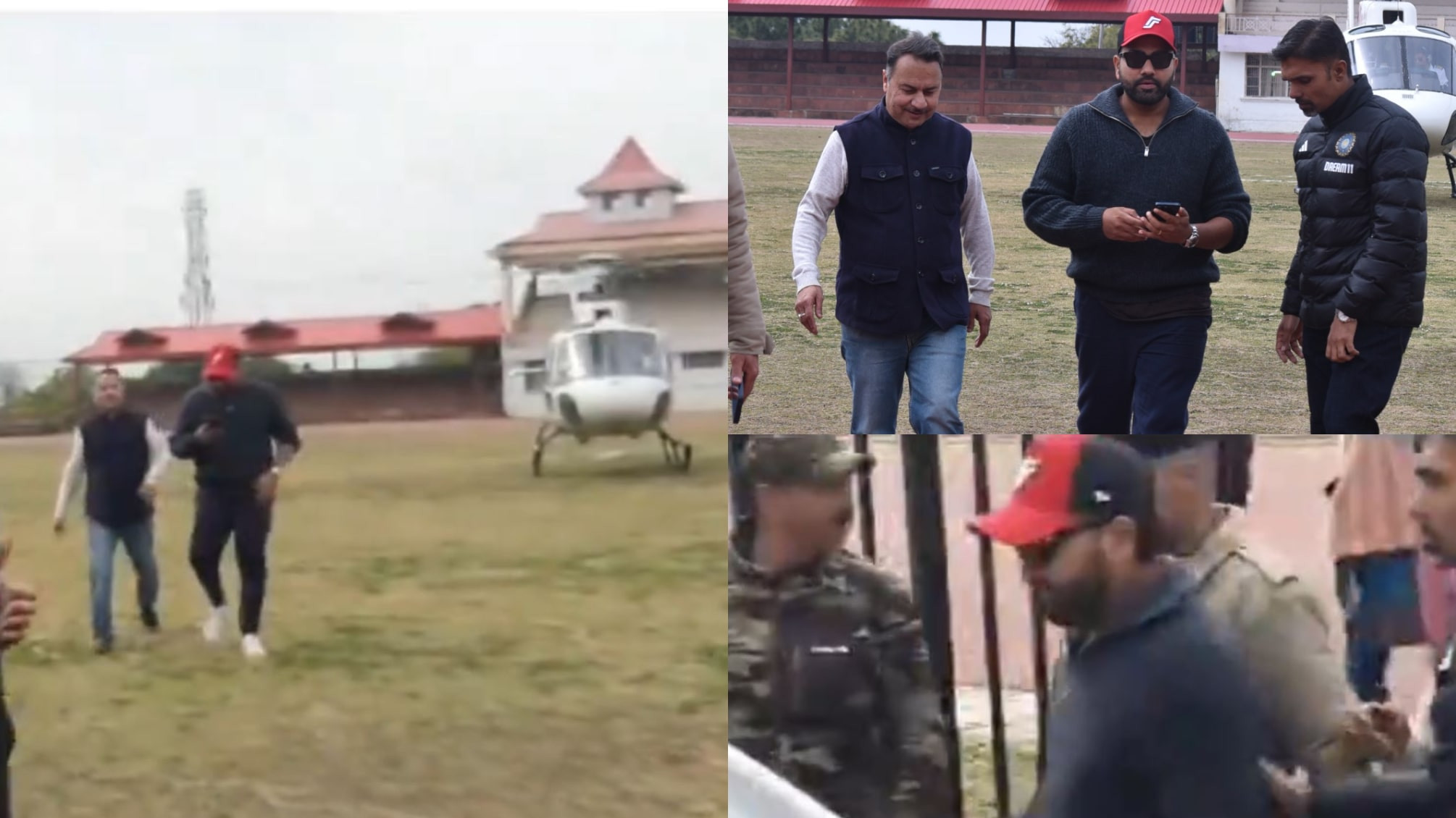 IND v ENG 2024: WATCH- Rohit Sharma arrives in Dharamshala in a helicopter for fifth Test v England