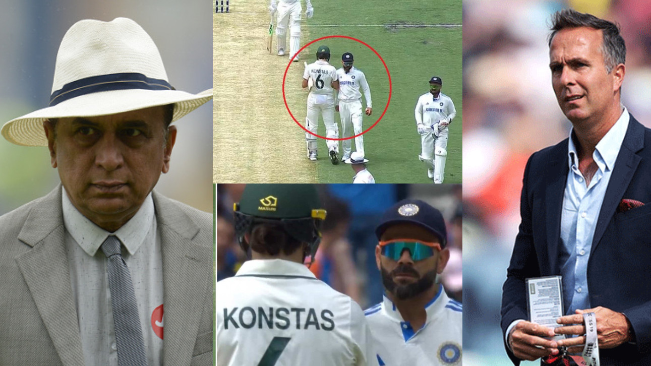 BGT 2024: Virat Kohli slammed for shoulder barging Sam Konstas by Sunil Gavaskar and Michael Vaughan