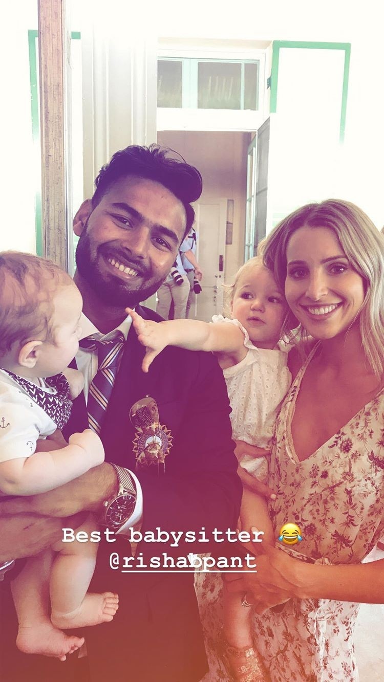 Rishabh Pant and Bonnie Paine in the viral photo
