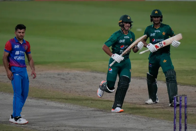 Naseem Shah's lusty blows in last over won Pakistan the game by one wicket | AP Photo
