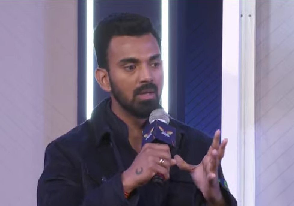 KL Rahul speaking at the jersey launch event of his IPL team | Twitter