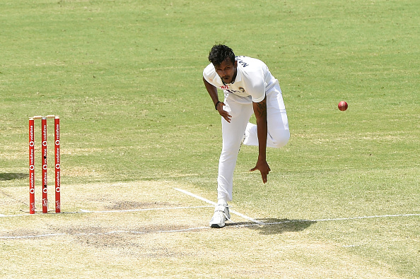 T Natarajan bowls in the 4th Test at Gabba | Getty Images