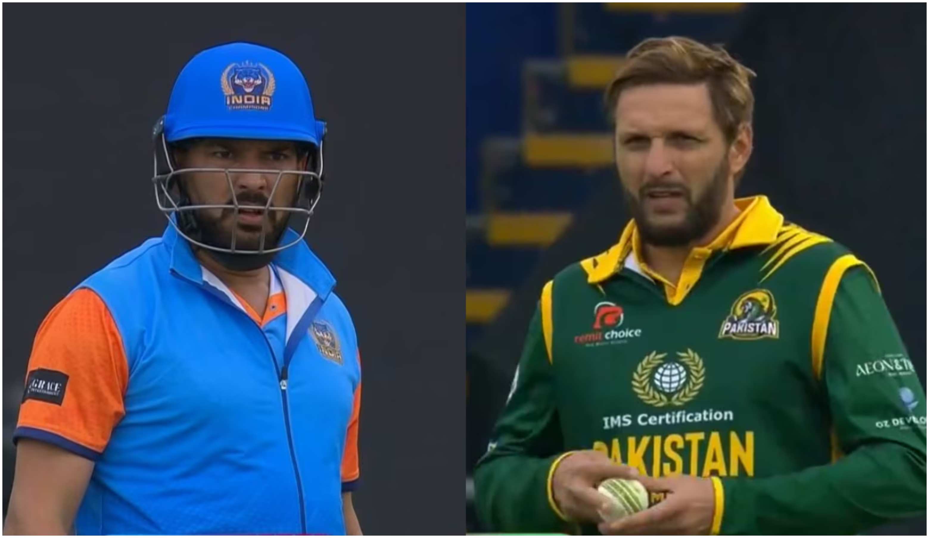 Yuvraj Singh and Shahid Afridi | X