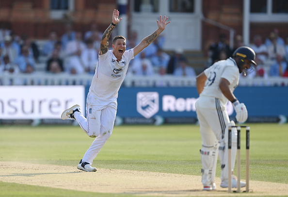 Karun Nair's dismissal in second innings at Lord's | Getty