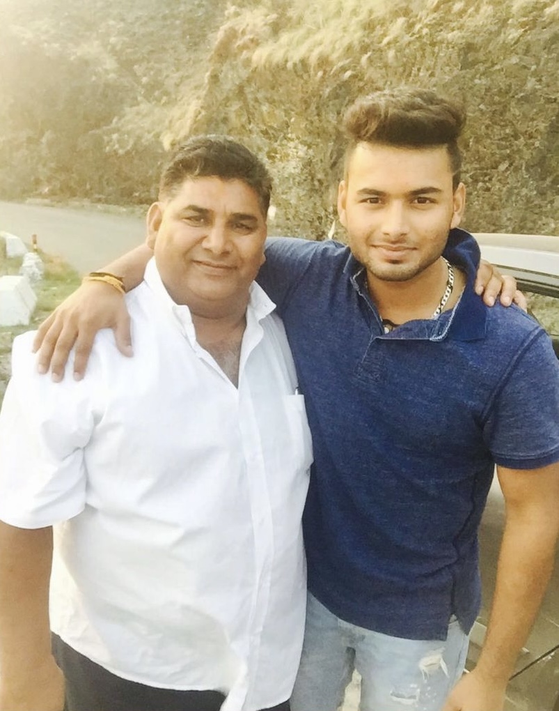 Rishabh Pant with his father | Instagram 