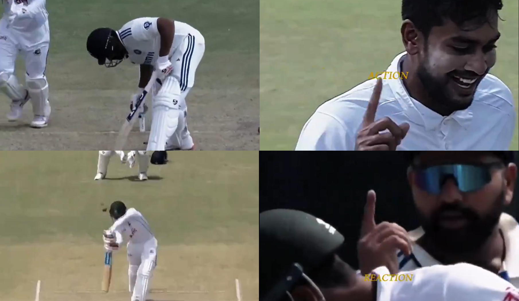 Rohit Sharma celebrates Mehidy's wicket the same way he celebrated his dismissal | X