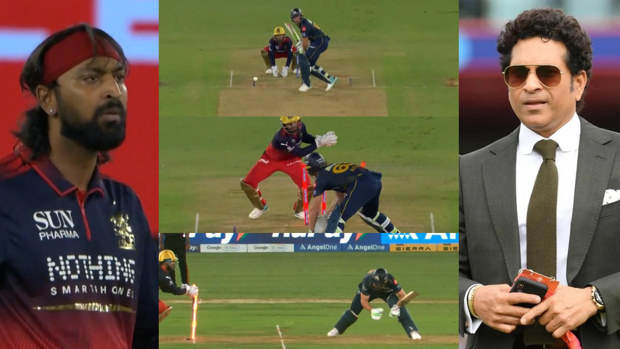 IPL 2026: WATCH- Krunal Pandya's smart bowling gets Jos Buttler stumped; Sachin Tendulkar praises RCB spinner for 'perfect ball'