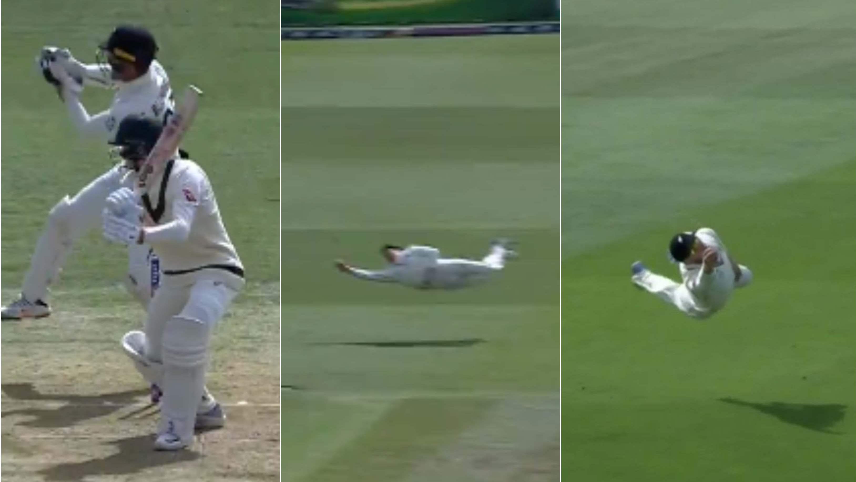 NZ v AUS 2024: WATCH - Glenn Phillips plucks a one-handed stunner at gully to dismiss Marnus Labuschagne in 2nd Test