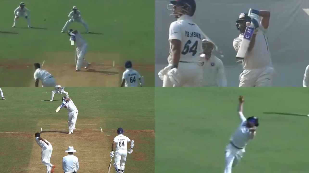 Rohit Sharma played some eye pleasing shots before getting out | X