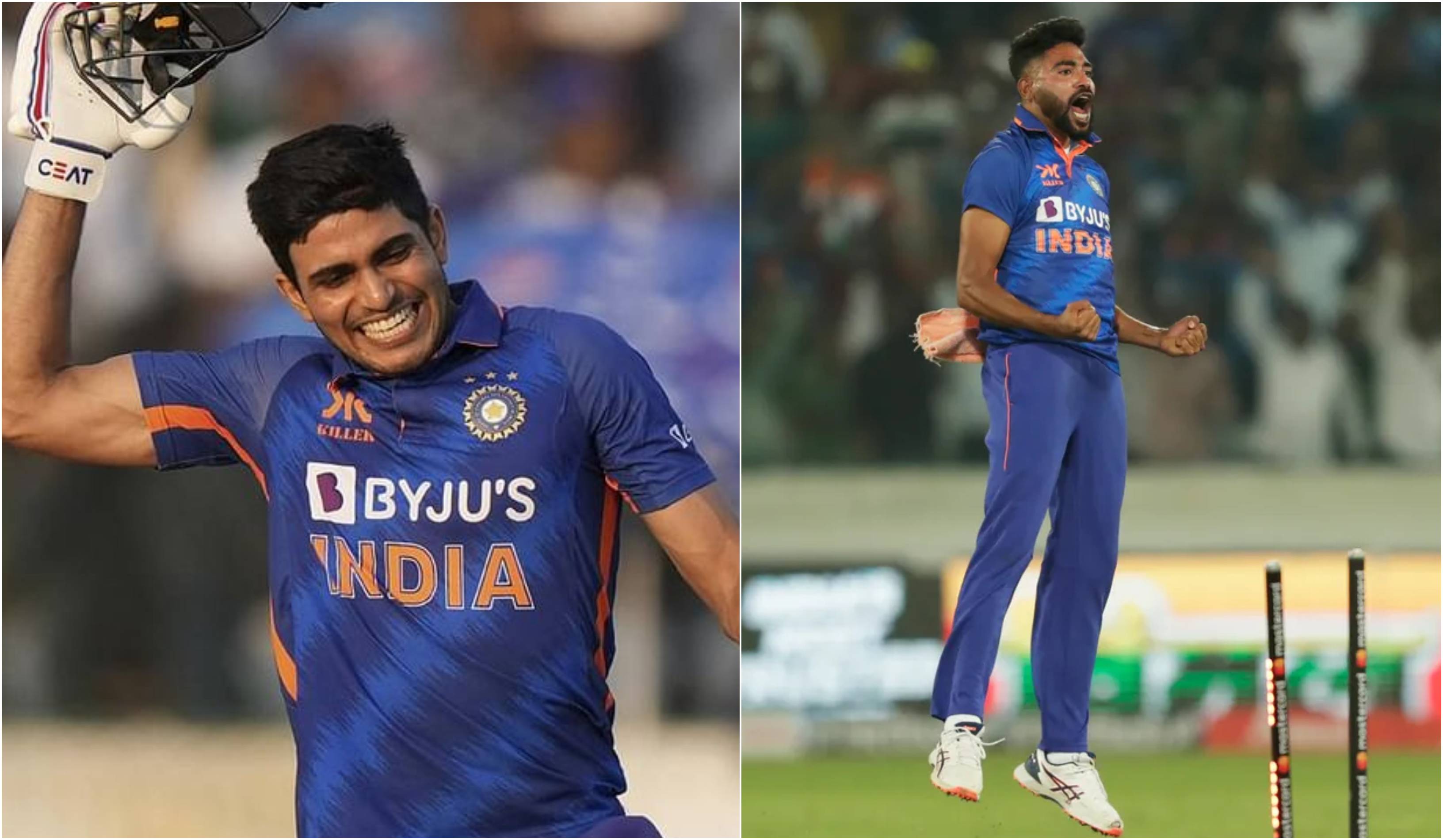 Shubman Gill and Mohammed Siraj | BCCI