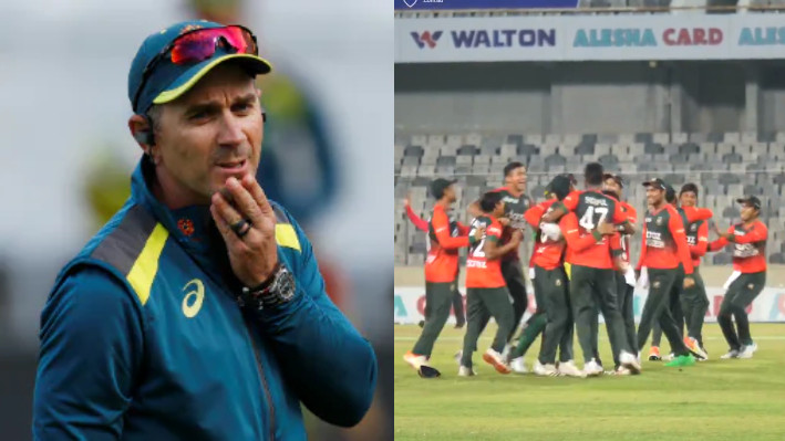 BAN v AUS 2021:  Justin Langer confronts Cricket Australia staff over Bangladesh's celebration video