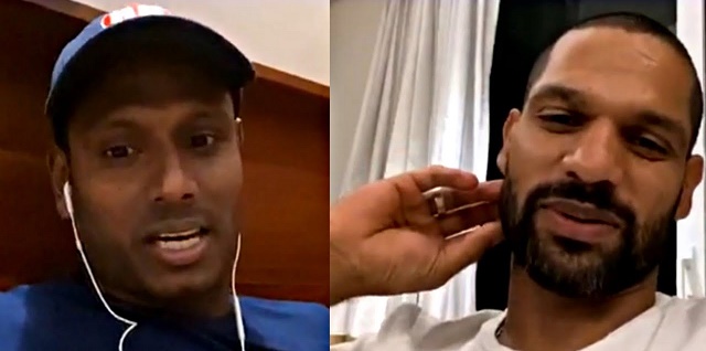 Angelo Mathew and Shikhar Dhawan has an indeed chat on Instagram | YouTube