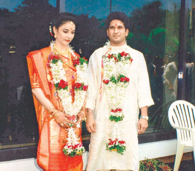 Sachin and Anjali Tendulkar | X