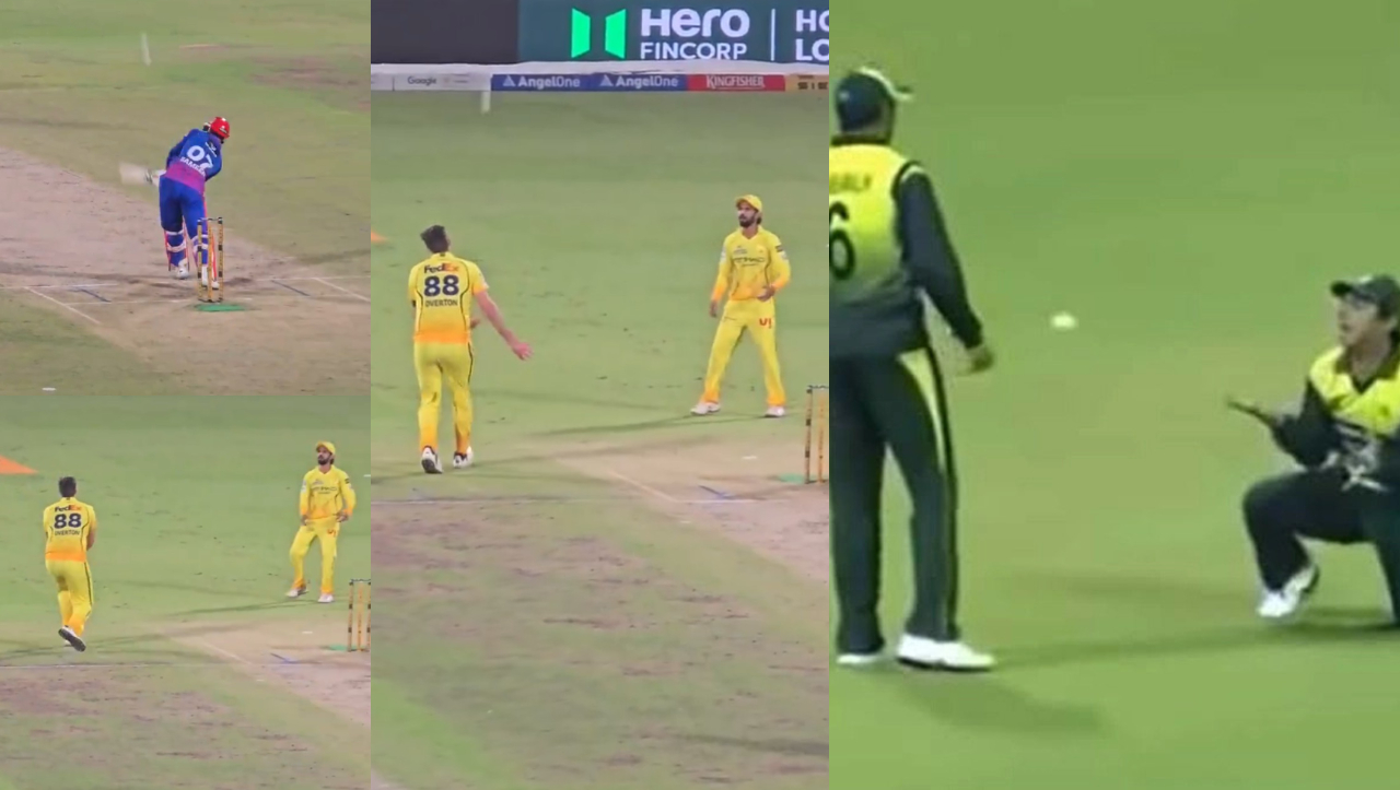 Jamie Overton and Ruturaj Gaikwad's hilarious catch drop | X