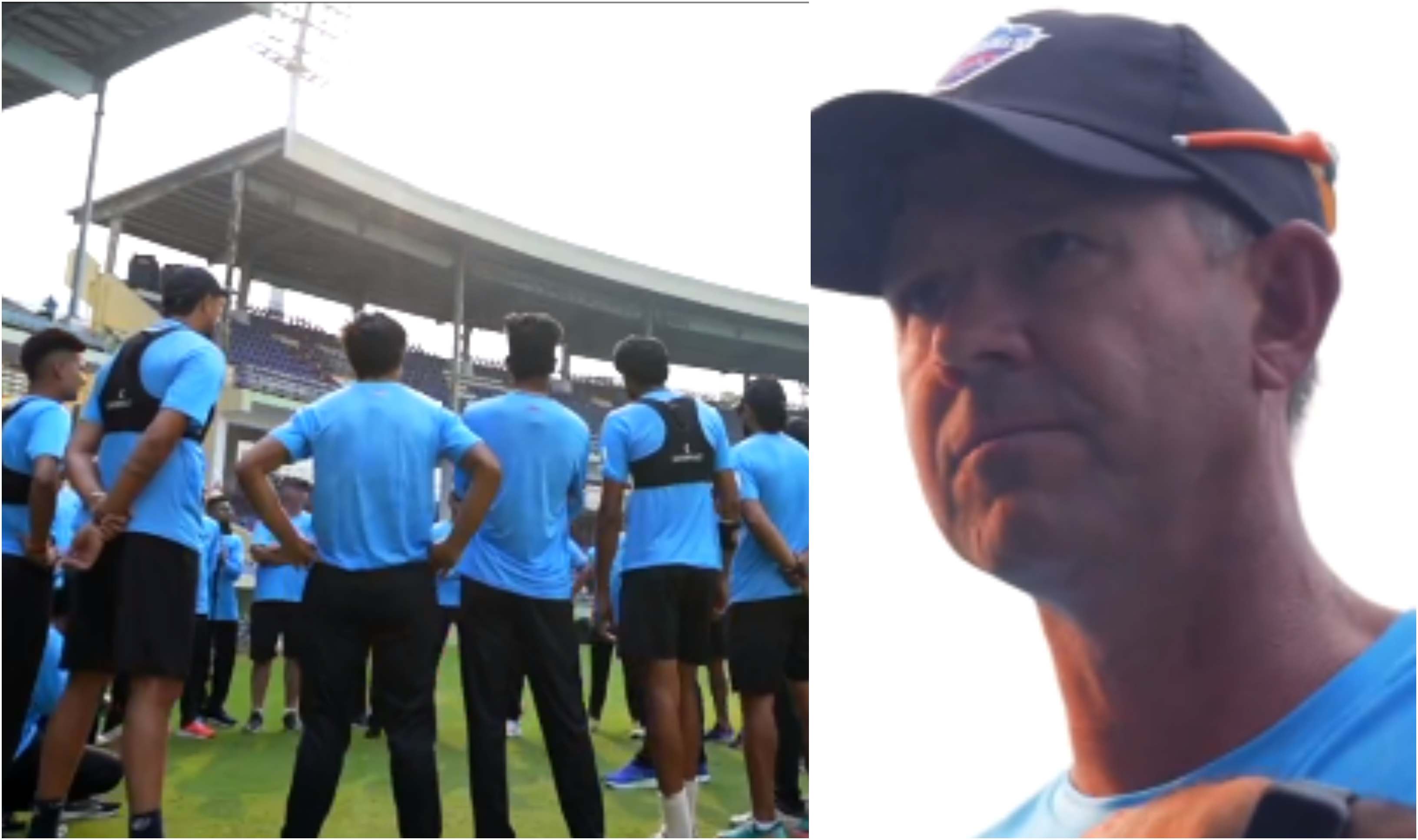 Ricky Ponting addressing the Delhi Capitals squad | DC/X