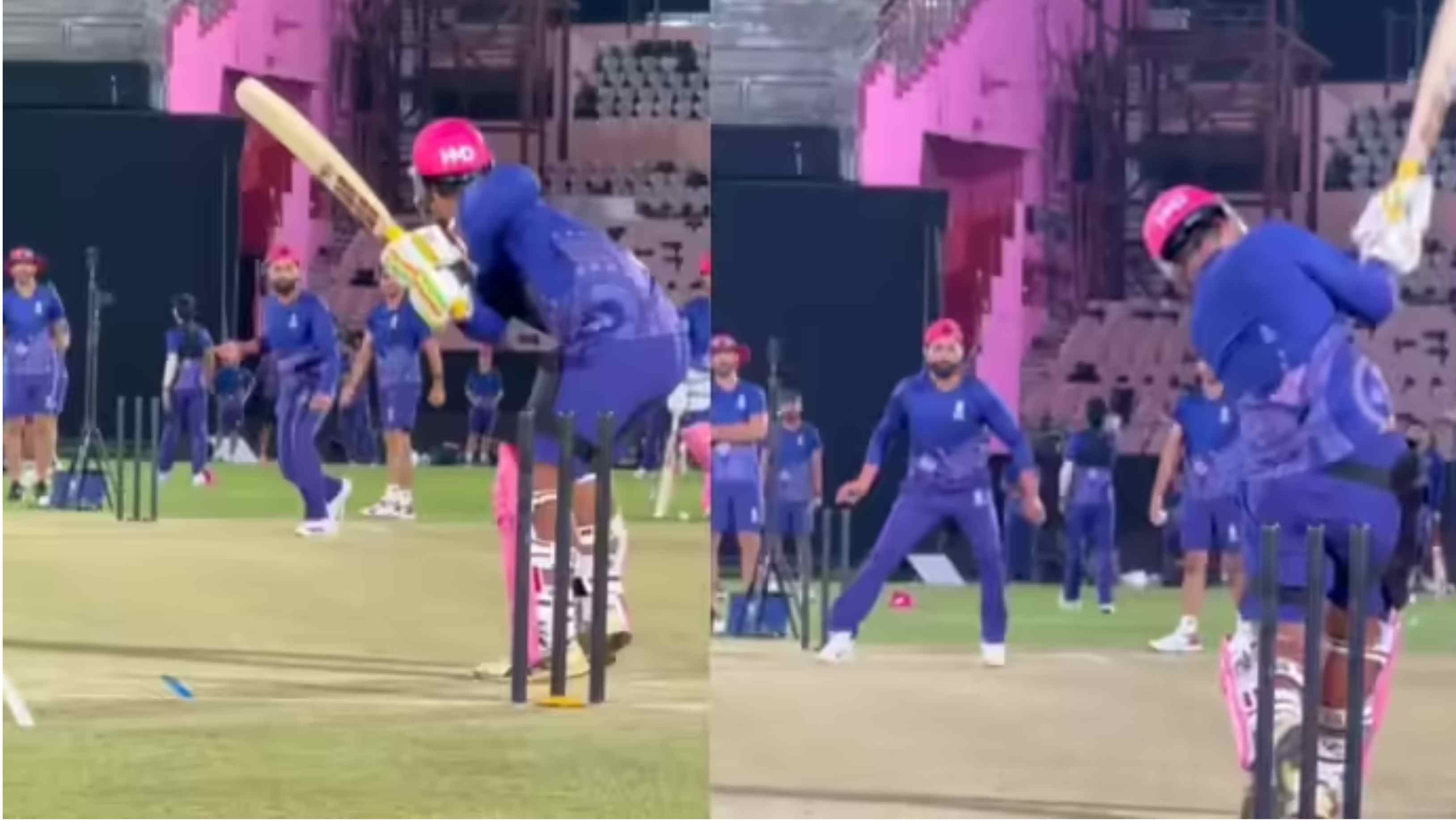 WATCH: Vaibhav Sooryavanshi takes on Ravindra Jadeja during Rajasthan Royals' training session ahead of IPL 2026