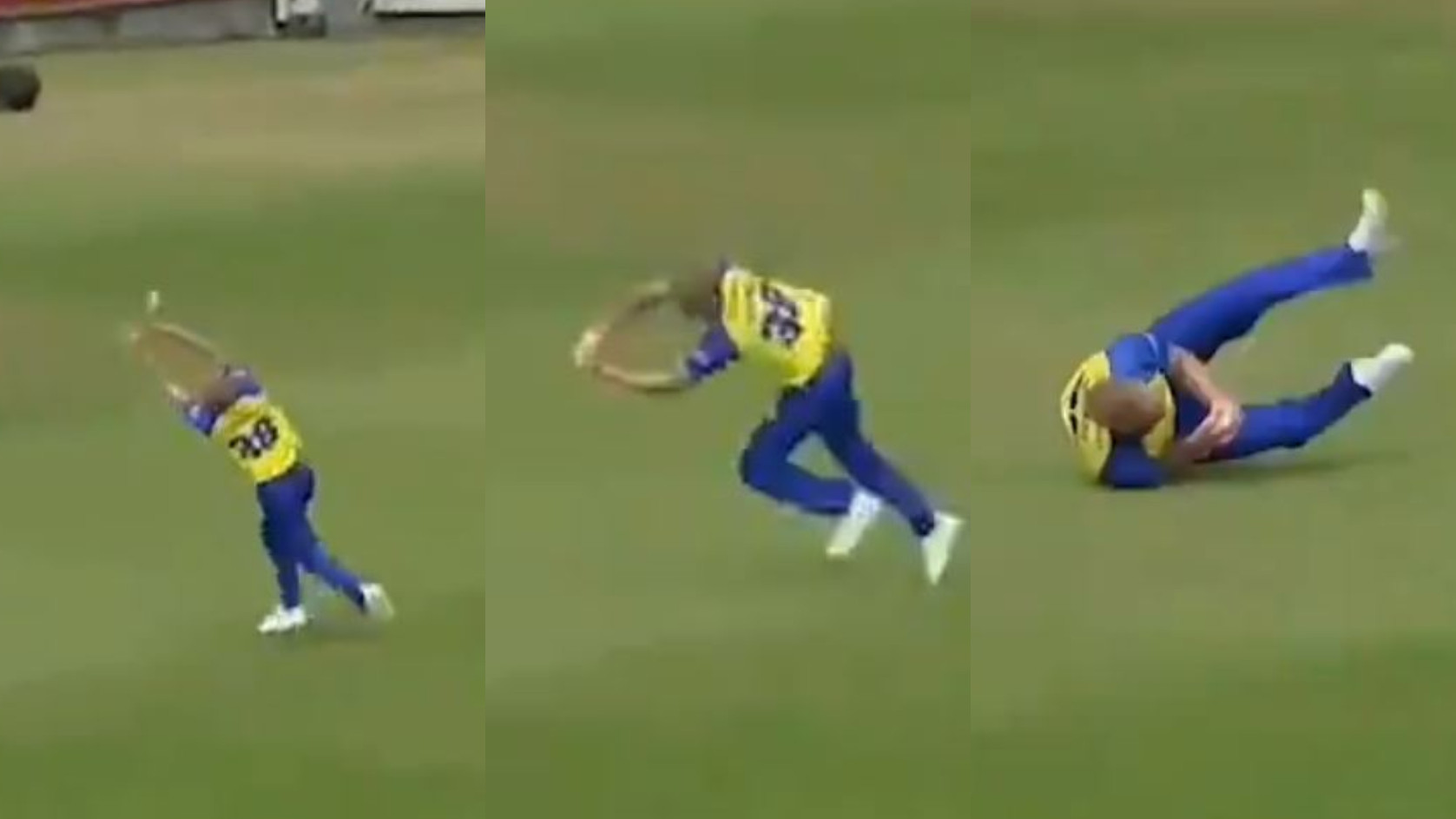 WATCH- Ben Stokes takes an amazing catch on return to cricket for Durham