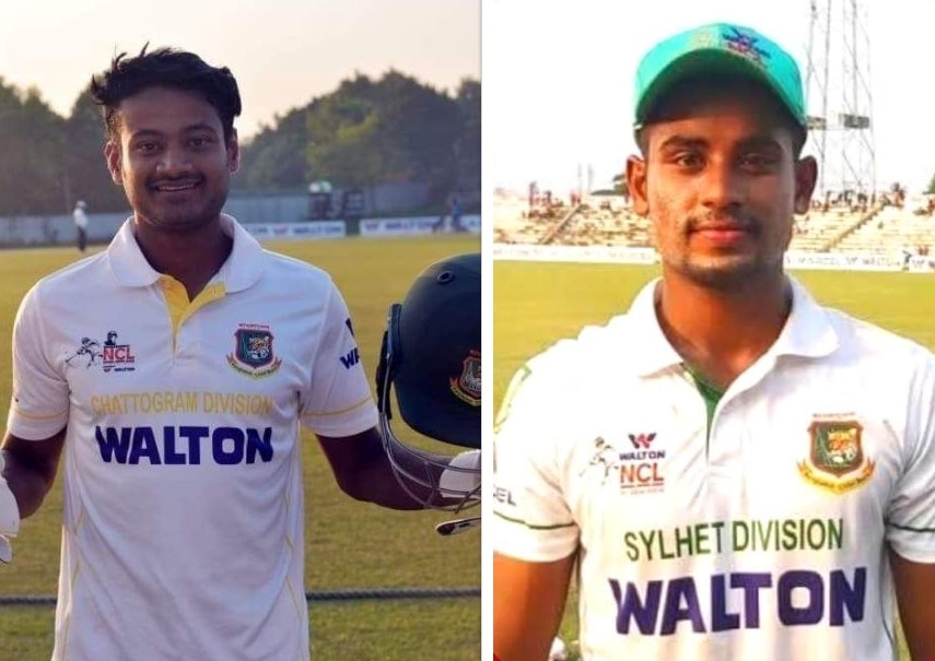 Mahmudul Hasan Joy and Rejaur Rahman Raja were rewarded for their form in the National Cricket League | Twitter