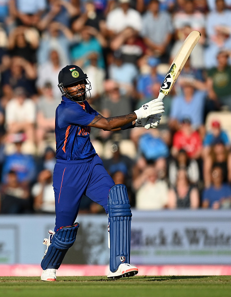 Hardik Pandya was named Player of the Match for his 51 and 4/33 | Getty