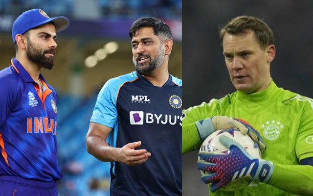 Virat Kohli, MS Dhoni and Manuel Neuer | Getty Images