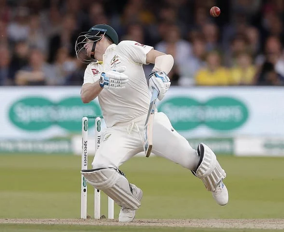 Smith hit by a bouncer | Getty Images