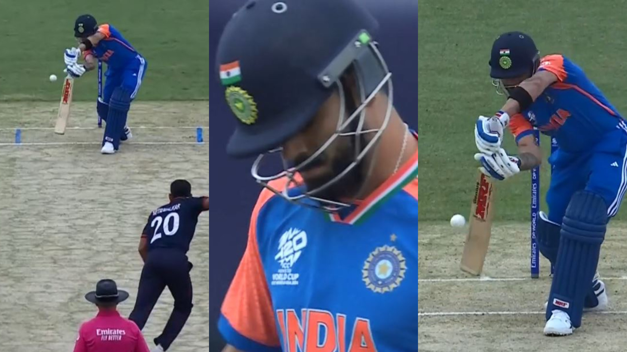 T20 World Cup 2024: WATCH- Virat Kohli falls for a golden duck against USA; his first in T20 WCs