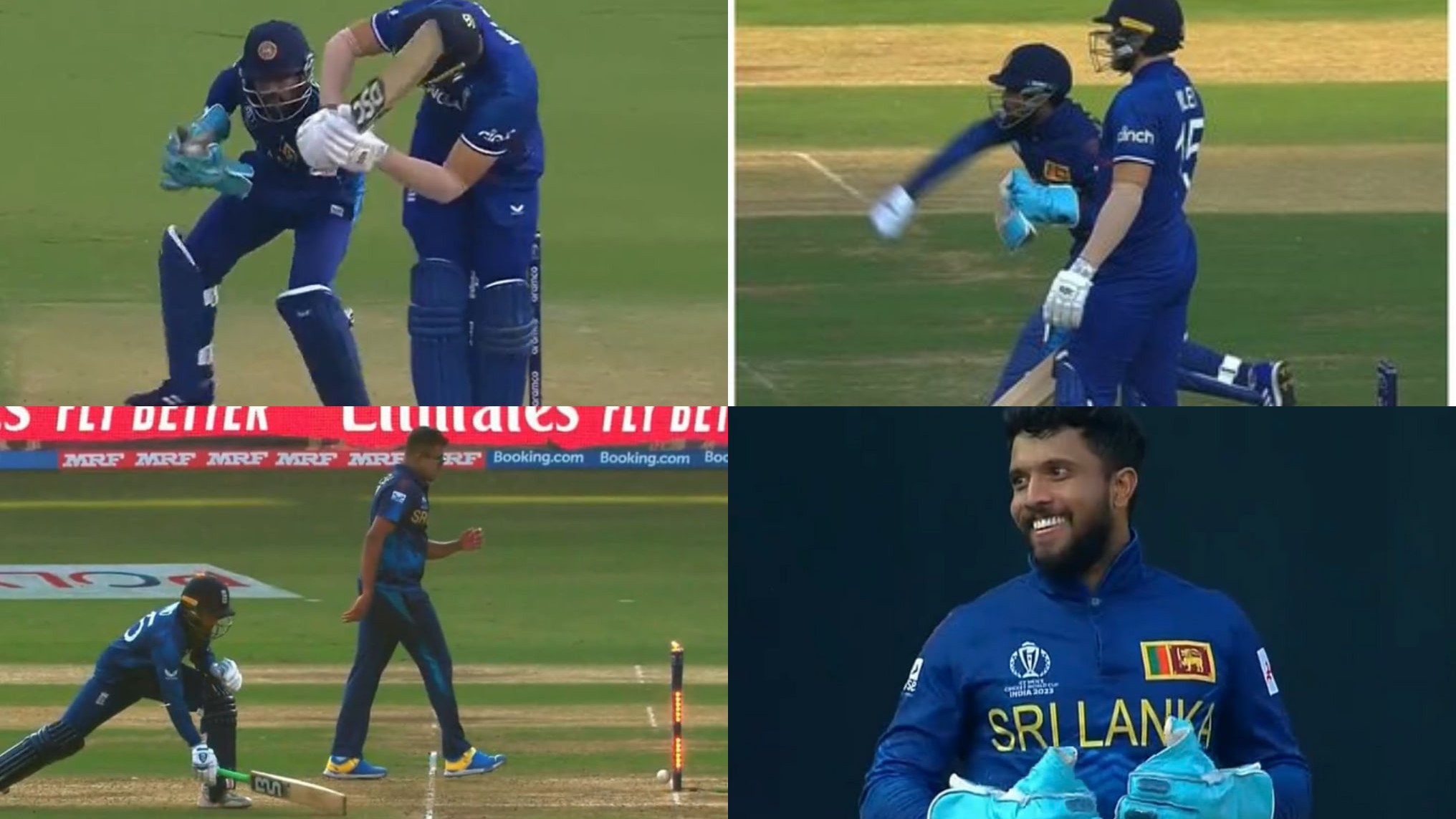 CWC 2023: WATCH- Kusal Mendis’ tremendous awareness results in Adil Rashid’s run out at bowling end