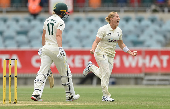 Katherine Brunt picked 8 wickets in the match including a fifer in the 1st innings | Getty