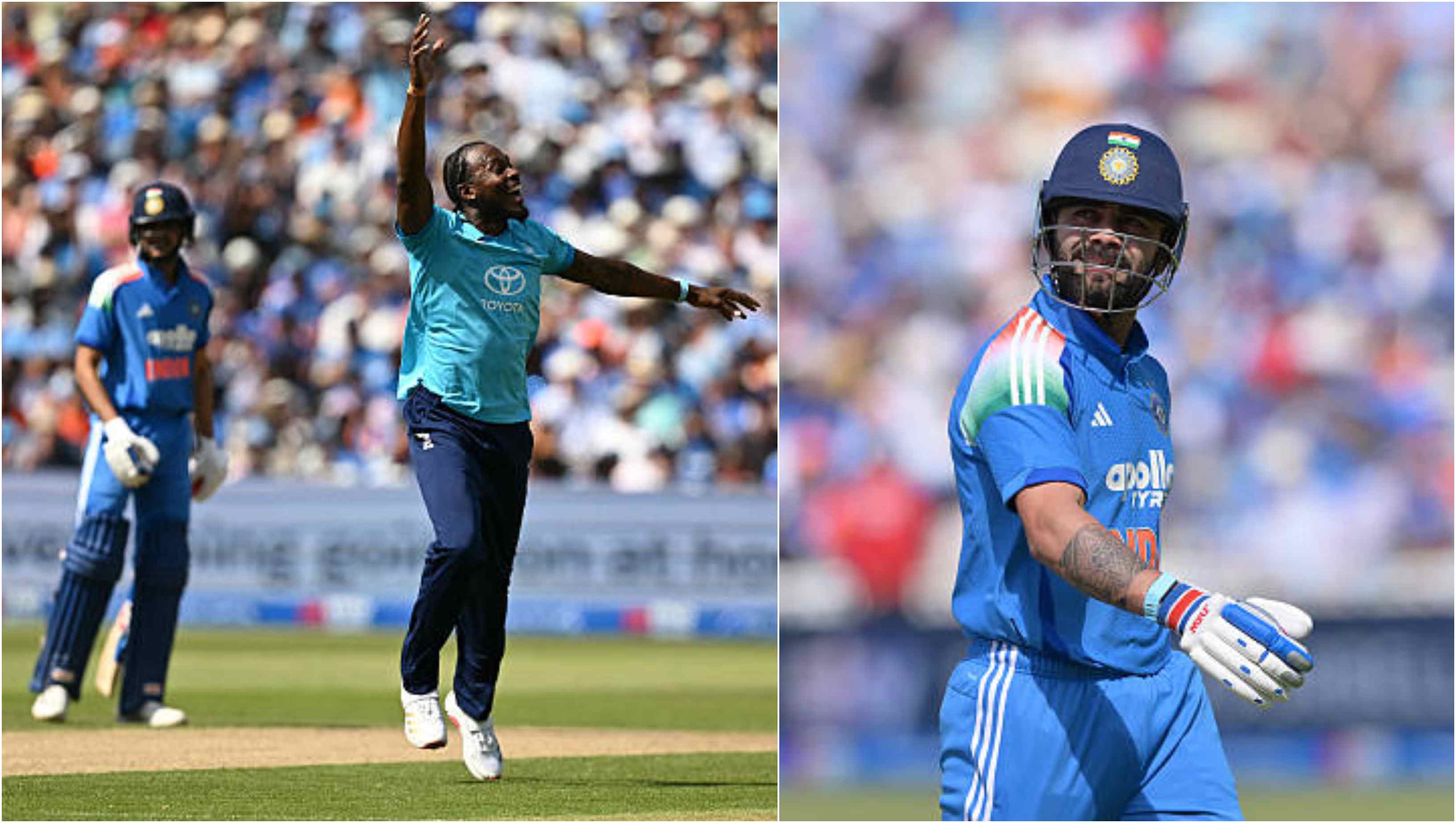 Jofra Archer celebrates the dismissal of Virat Kohli | Getty 