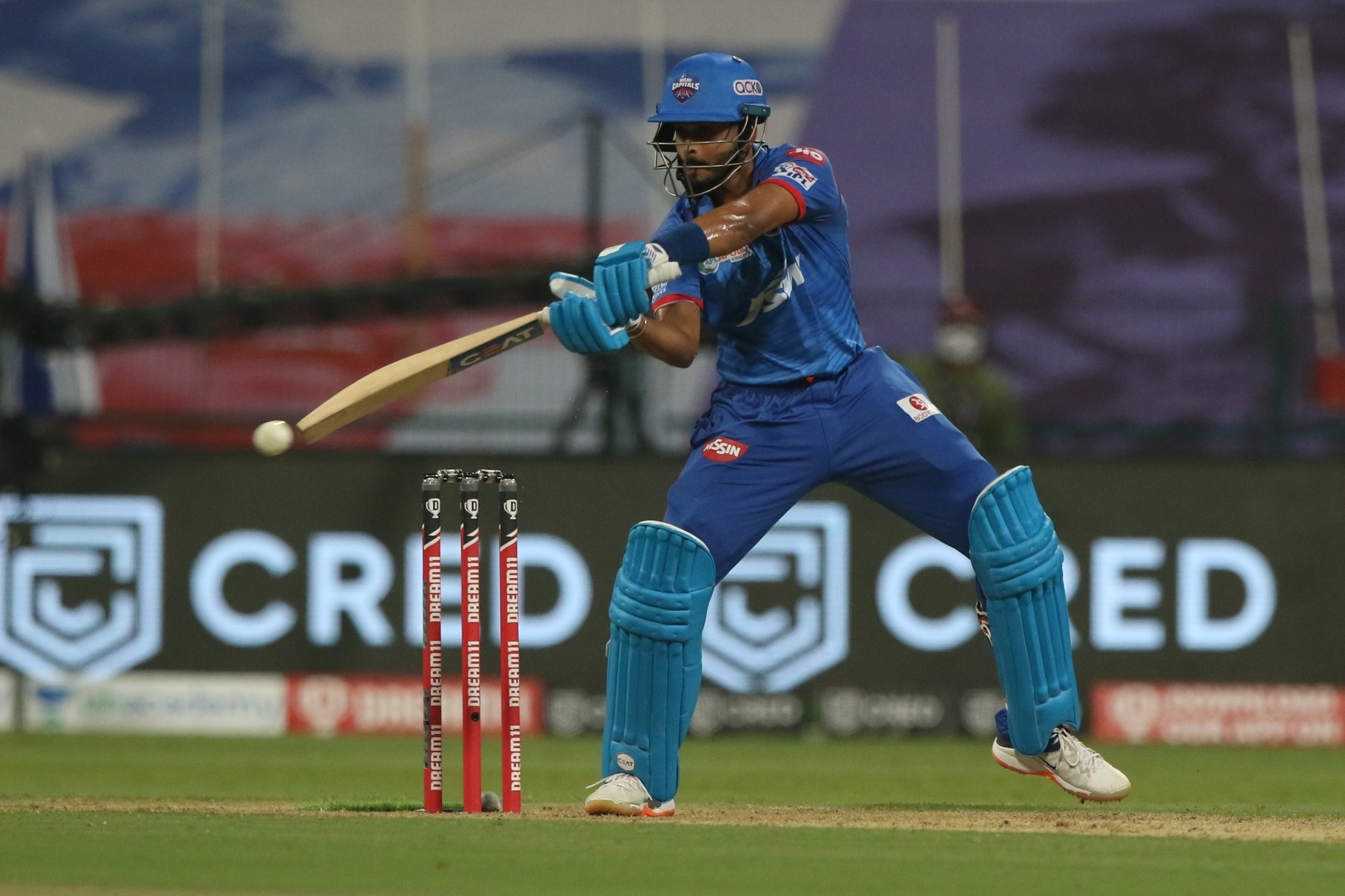 Shreyas Iyer scored 88* runs off 38 balls against Kolkata Knight Riders in Sharjah (Photo - IANS)