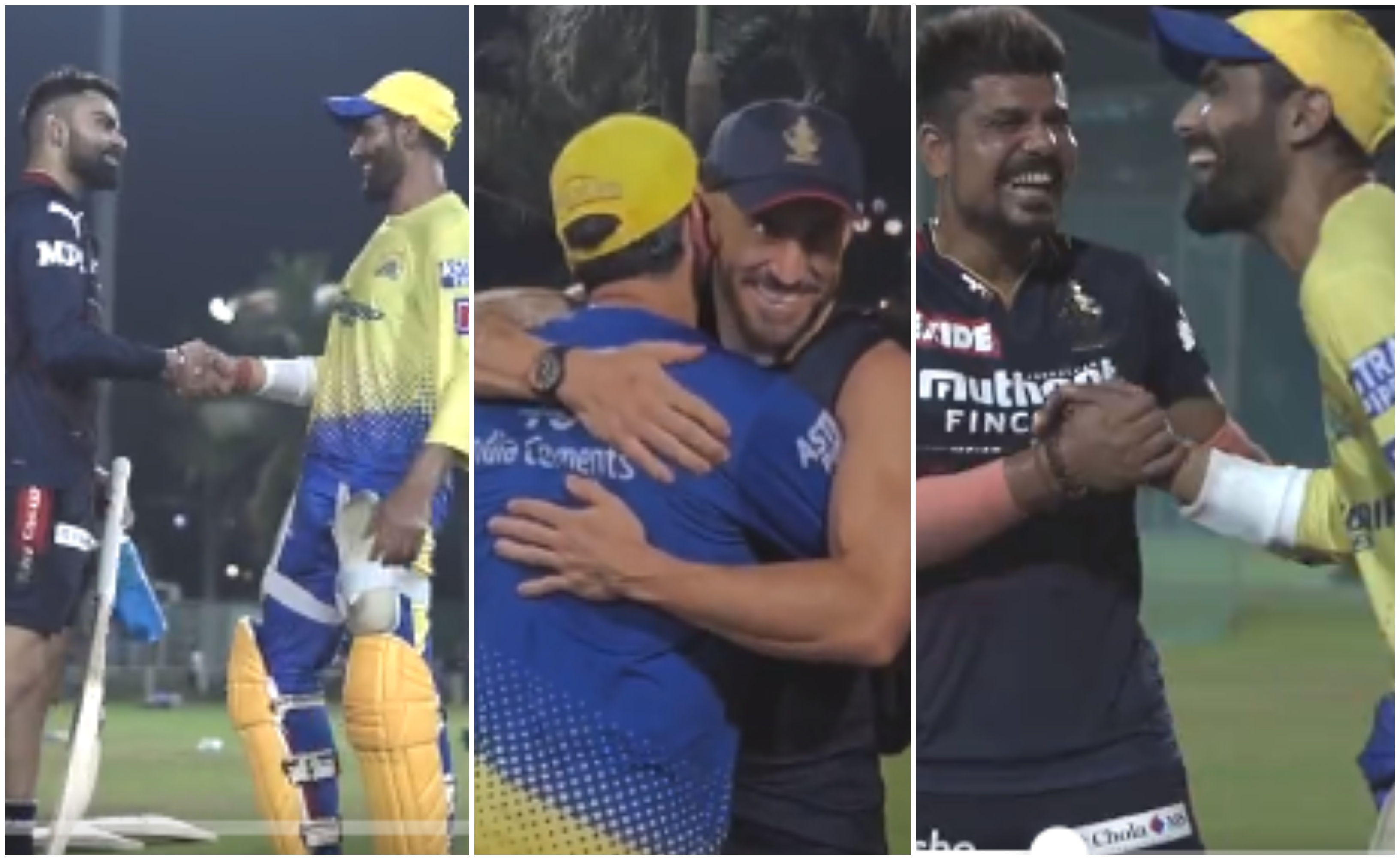 RCB and CSK players met each other on the eve of the match | CSK/Twitter