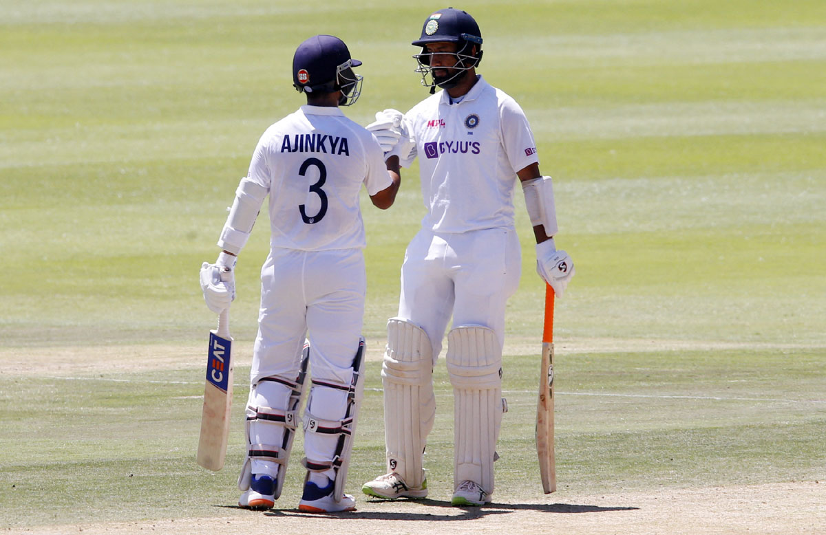 Ajinkya Rahane and Cheteshwar Pujara | AFP