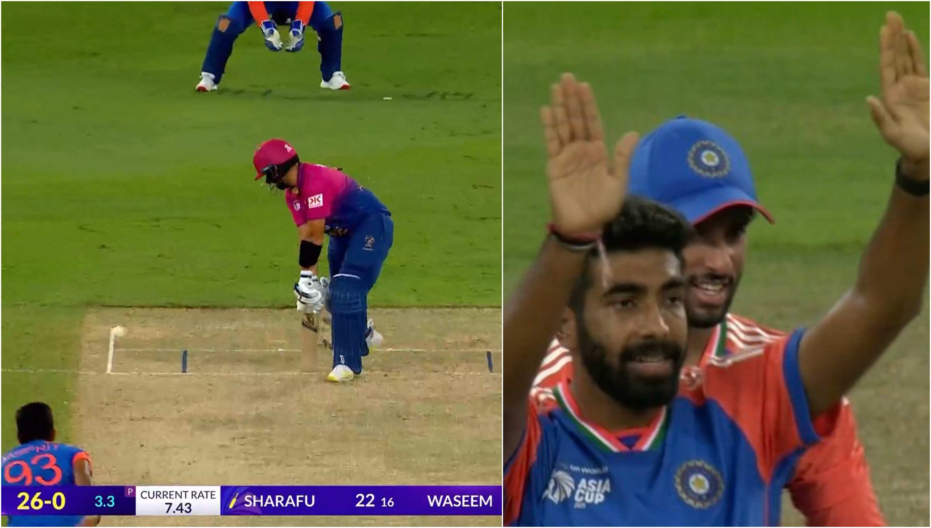Jasprit Bumrah's yorker to dismiss Alishan Sharafu | SonyLiv