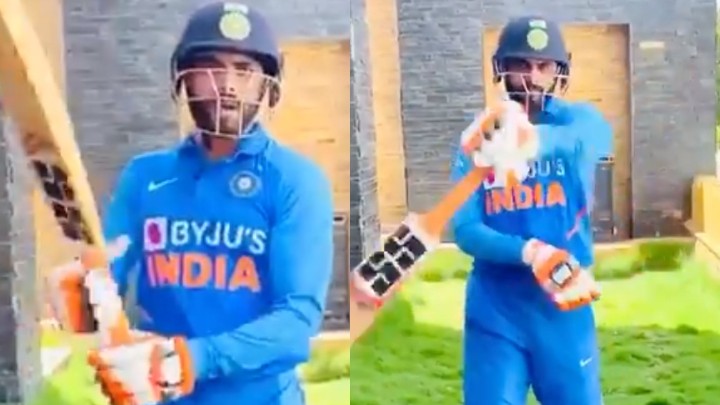 WATCH: Ravindra Jadeja shares a COVID-19 safety awareness video with a 'sword' action