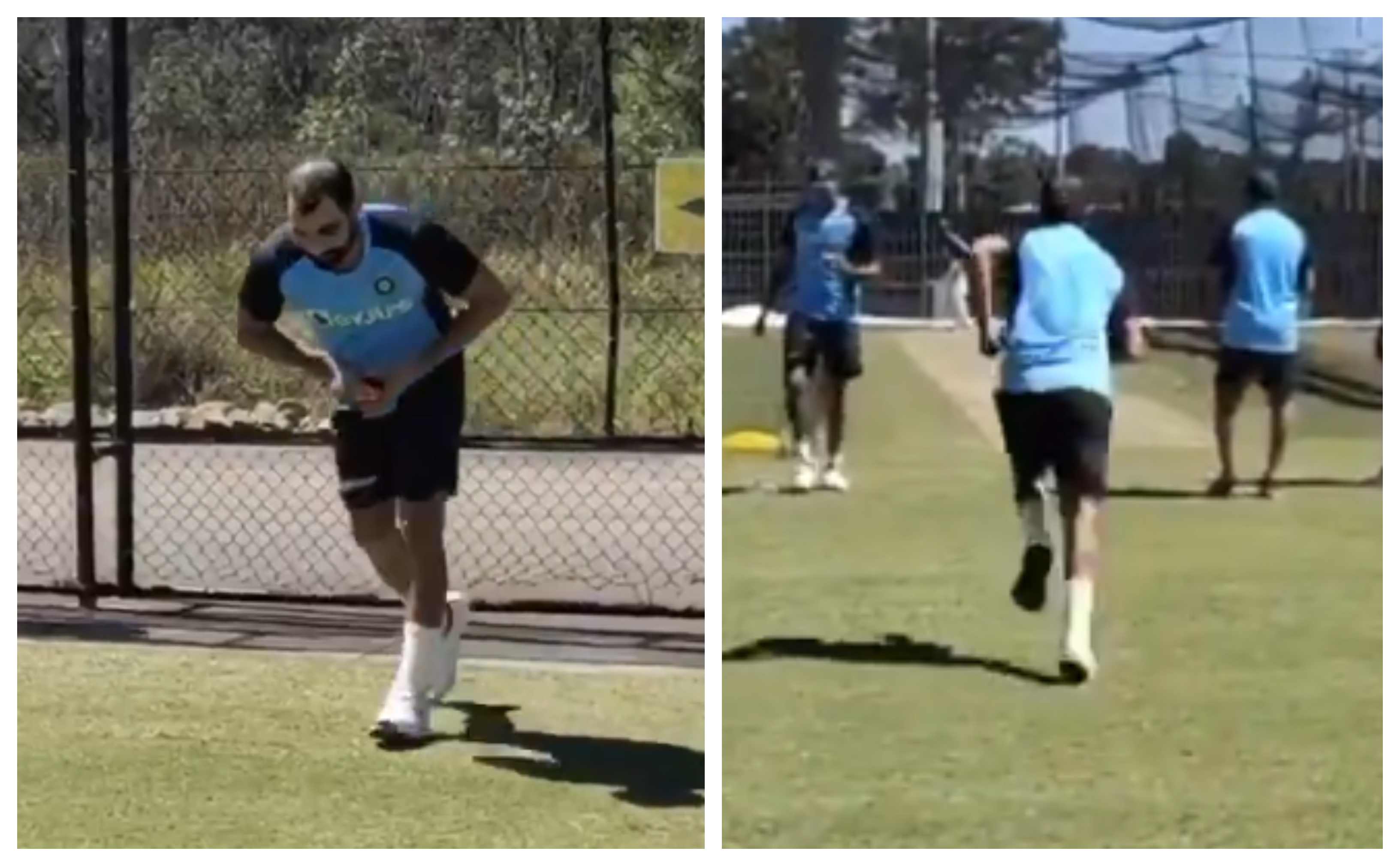 Mohammad Shami bowls in Team India nets after a long break | Screengrab