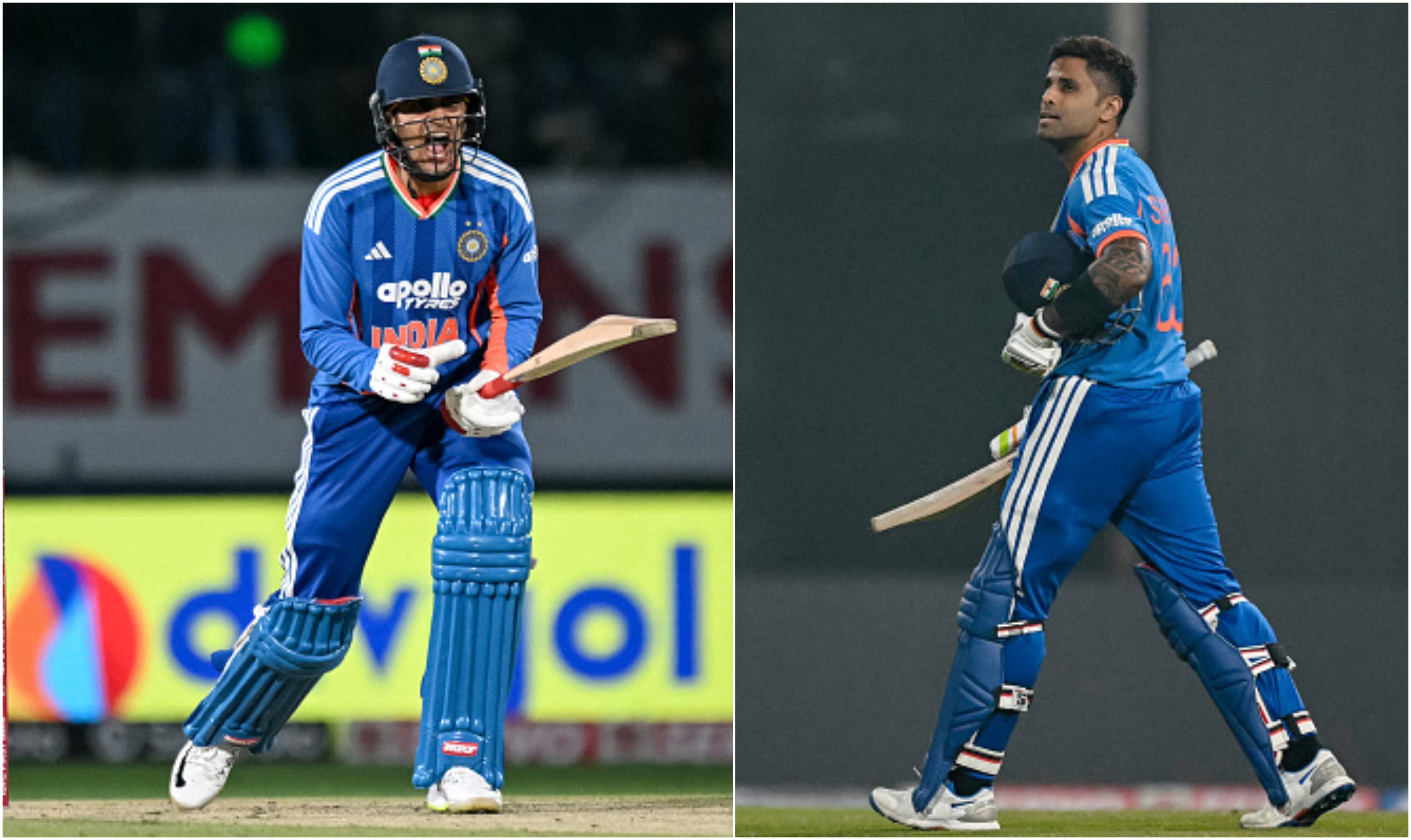 Shubman Gill and Suryakumar Yadav | Getty