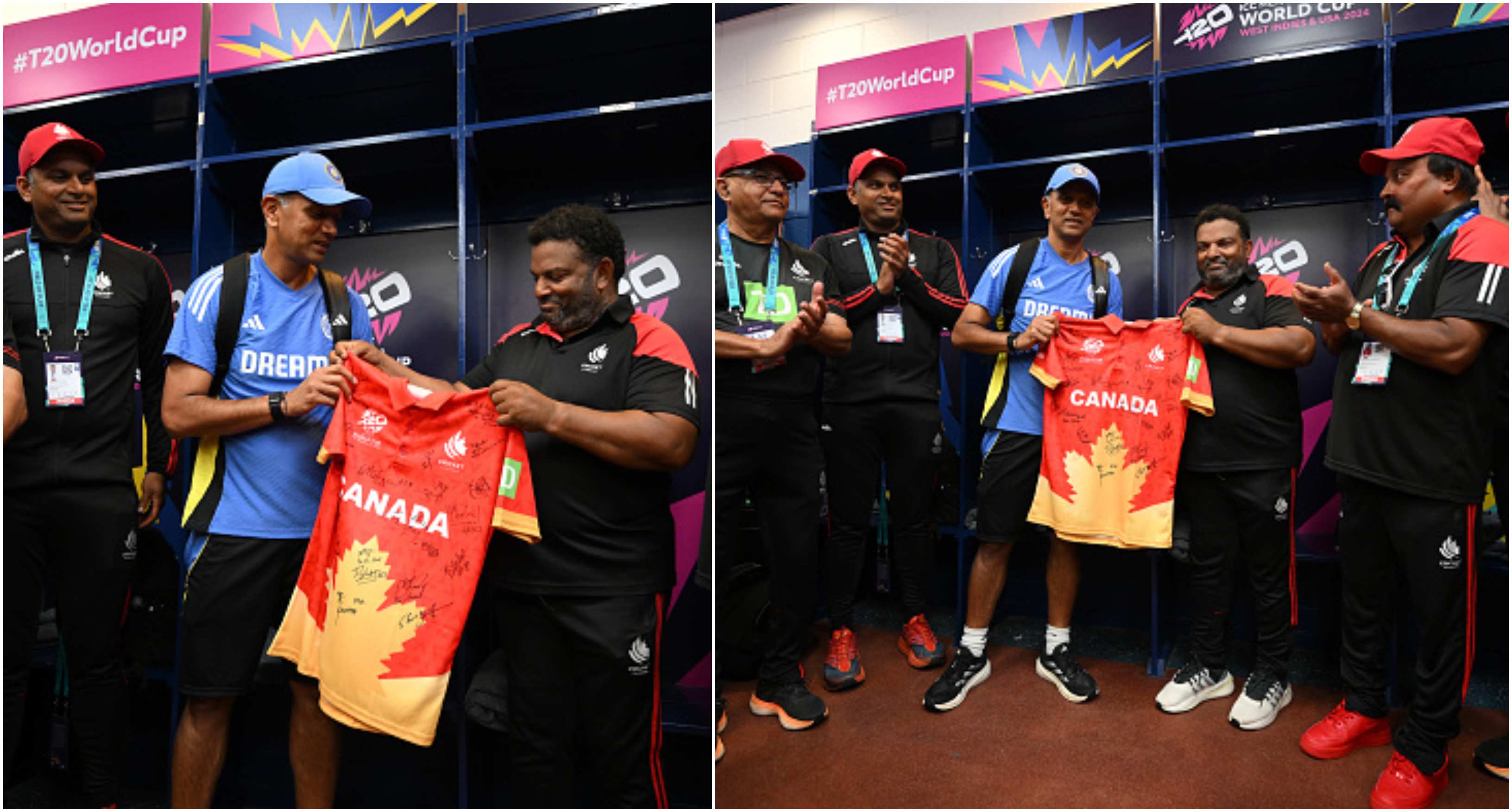 Canada cricket team gifted their signed jersey to Rahul Dravid | Getty