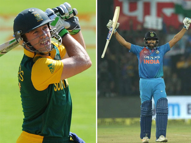 Rohit Sharma and AB de Villiers | Twitter