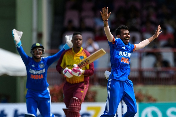 Yuzvendra Chahal bowled three overs in the second T20I against West Indies | Getty